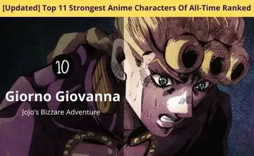 Top 11 Strongest Anime Character Giorno Giovanna